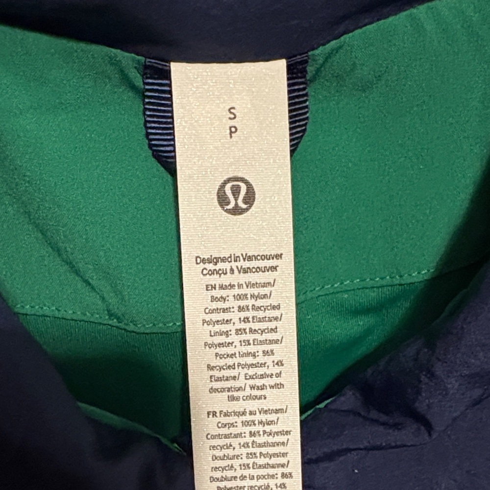 Lululemon Nylon Colourblock Collared Jacket NWT - image 3